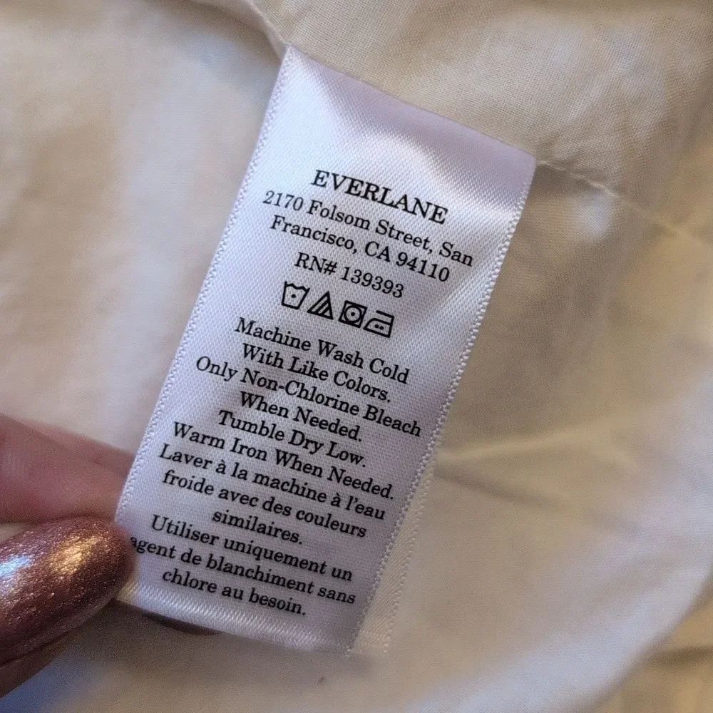 NEW Everlane The Oversized Blazer in Linen Bone White Size 12 - Picture 7 of 14